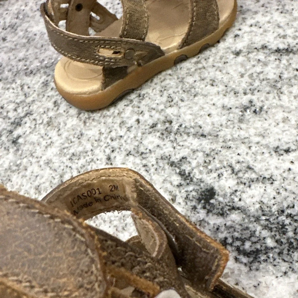 Infant Twisted X Brown Leather Sandals Size 2 Western‎ Shoes